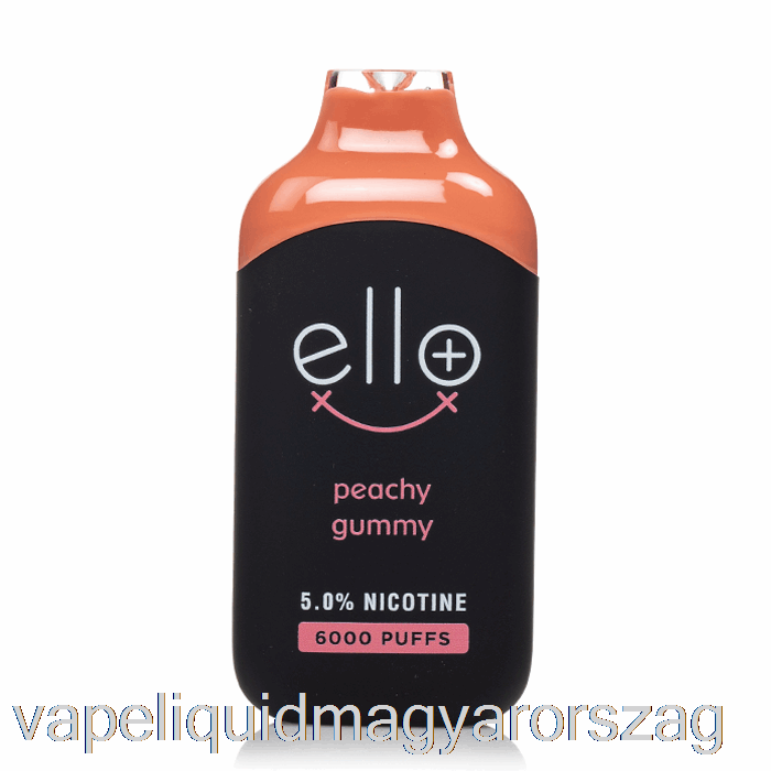 Blvk Ello Plus 6000 Eldobható Barackos Gumiszerű Jég Vape Toll